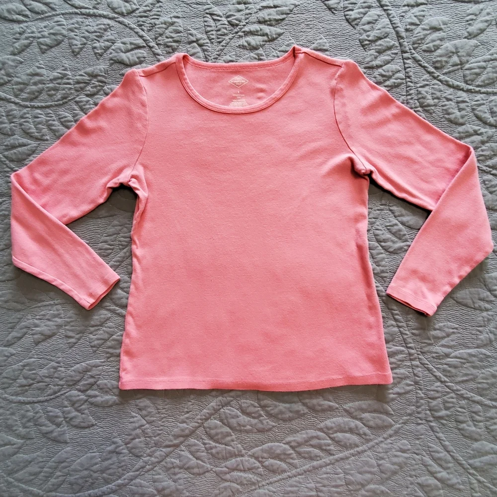 St. John’s Bay 3 Pack 100% Cotton Long Sleeve Essential Tee Basic Shirts - Picture 3 of 8